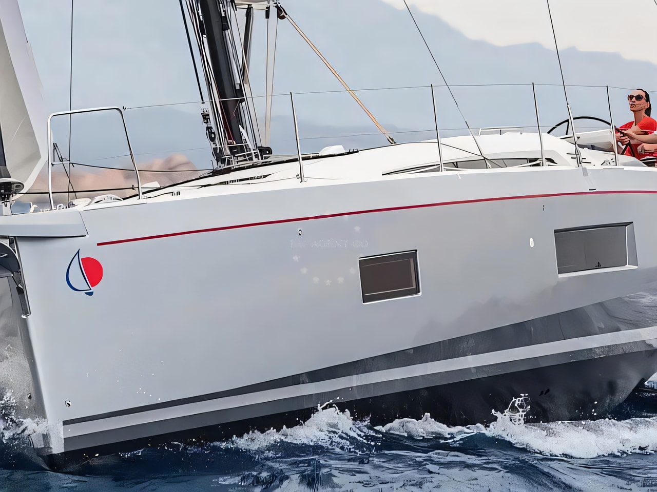 Exterior overview of Sunsail 52.4 sail boat for charter from Agana Marina in the Split sailing area Croatia