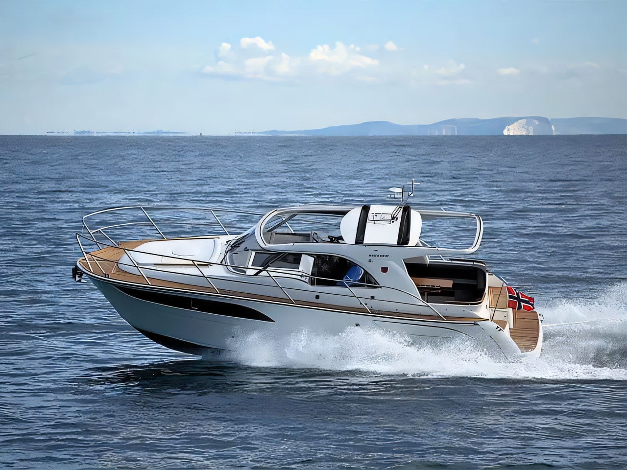 Exterior overview of Marex 310 Sun Cruiser motor boat for charter from Sibenik Marina Mandalina in the Sibenik sailing area Croatia