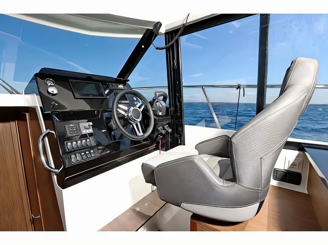 Interior of Merry Fisher 1095 motor boat with 3 cabins Croatia yacht charter
