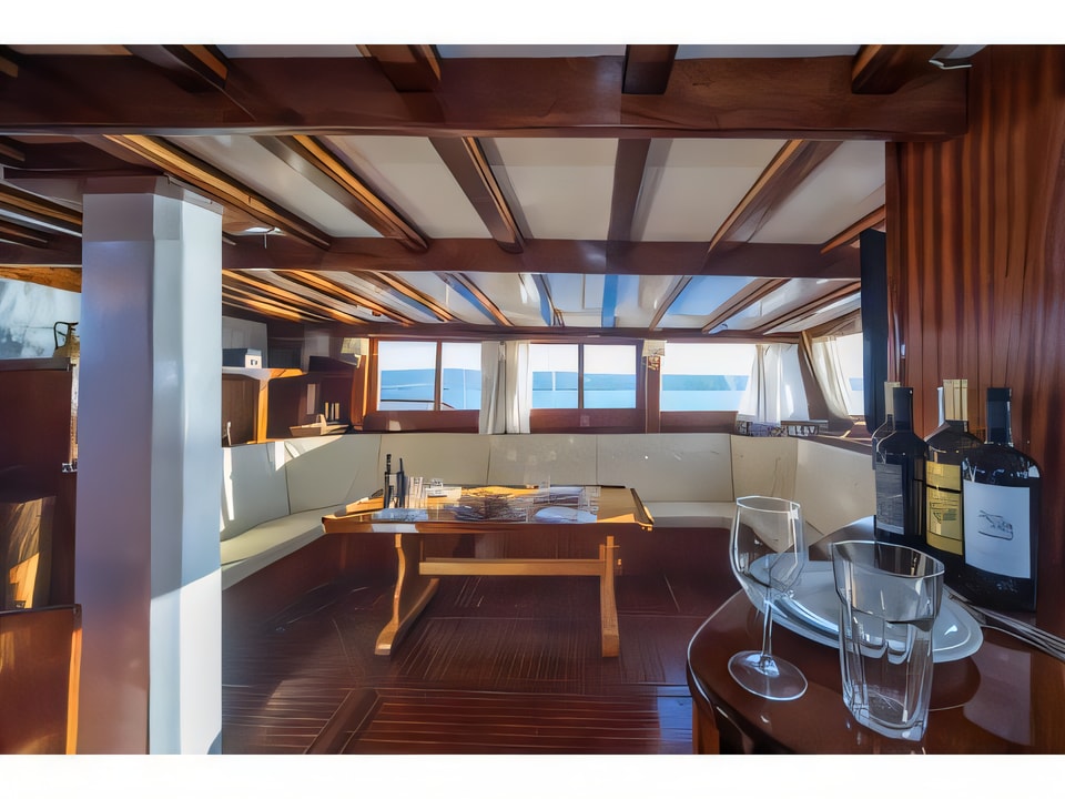 Interior of Gulet gulet or cruiser with 7 cabins Croatia yacht charter
