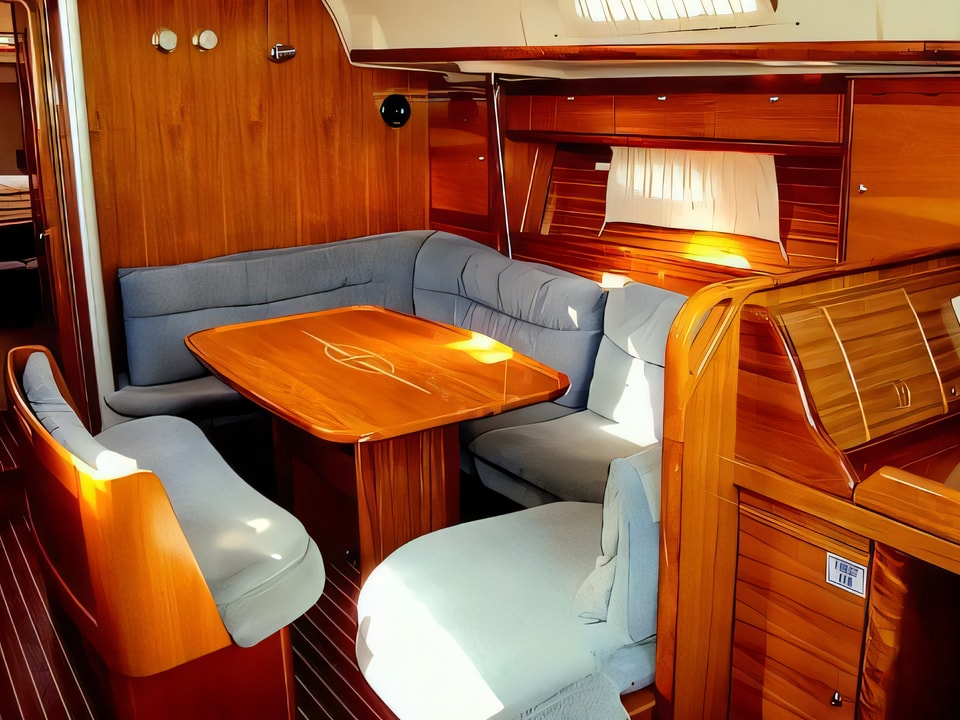 Interior of Bavaria 39 Cruiser sail boat with 3 cabins Croatia yacht charter