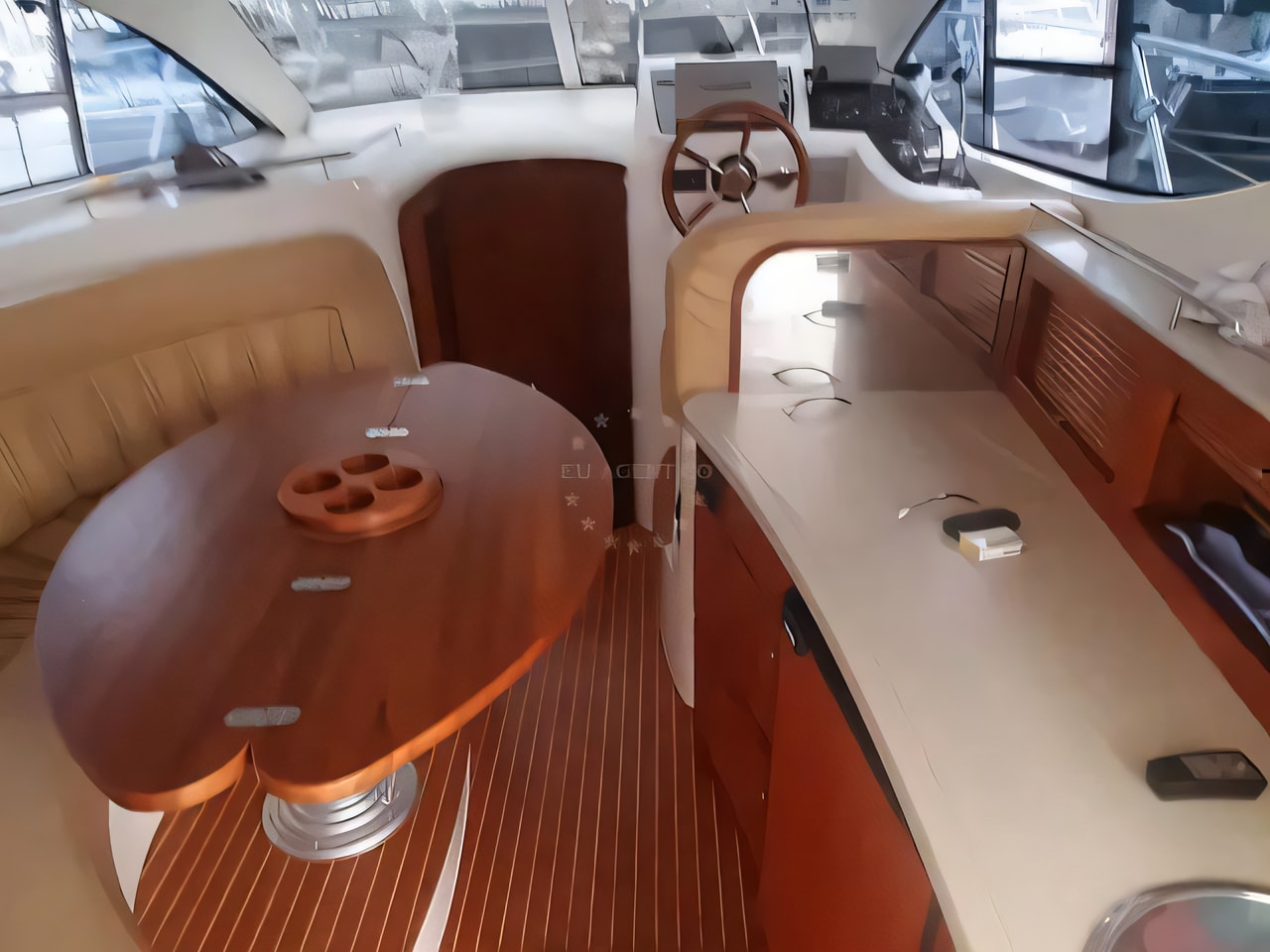 Layout of Sessa Dorado 32 / 36 motor boat with 2 cabins Croatia yacht charter