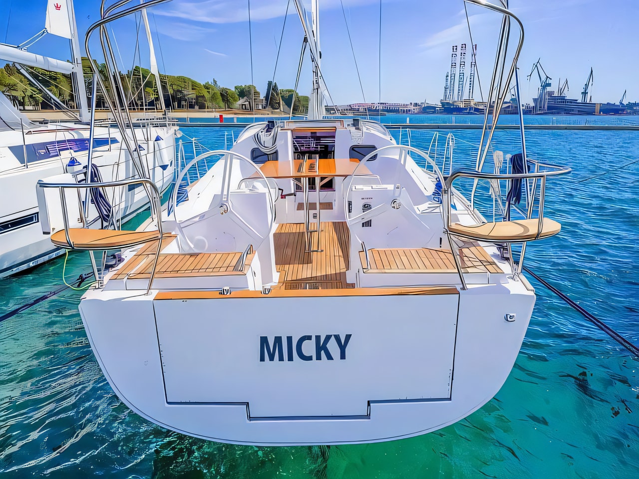 Elan Impression 40.1 sailing yacht for charter from Pula / Marina Polesana Istria / Kvarner sailing area Croatia