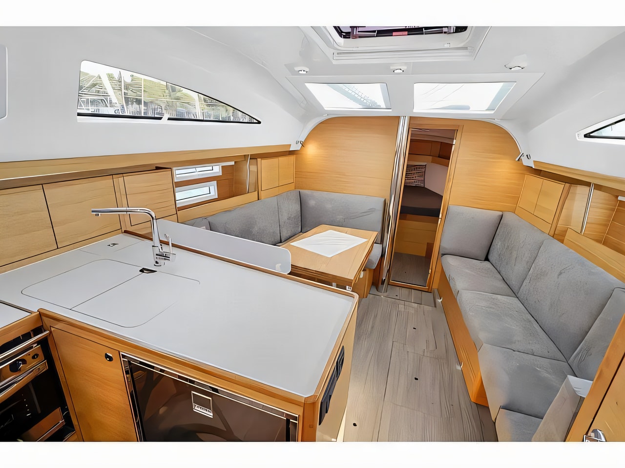 Elan Impression 40.1 yacht layout 3 cabins Croatia charter
