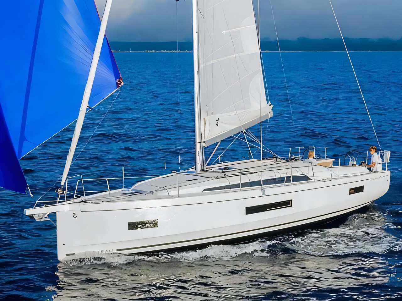 Exterior overview of Sunsail 42 sail boat for charter from Agana Marina in the Split sailing area Croatia
