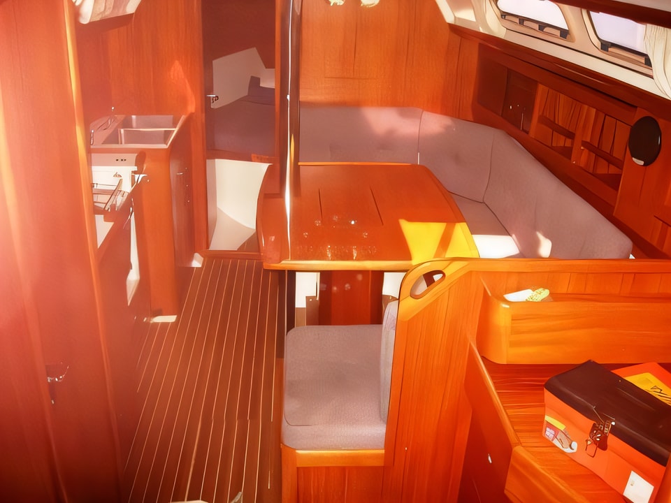 Interior of Elan 36 sail boat with 3 cabins Croatia yacht charter