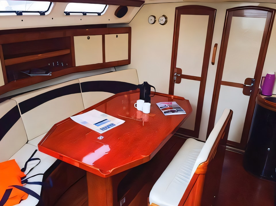 Interior of Elan 431 sail boat with 4 cabins Croatia yacht charter