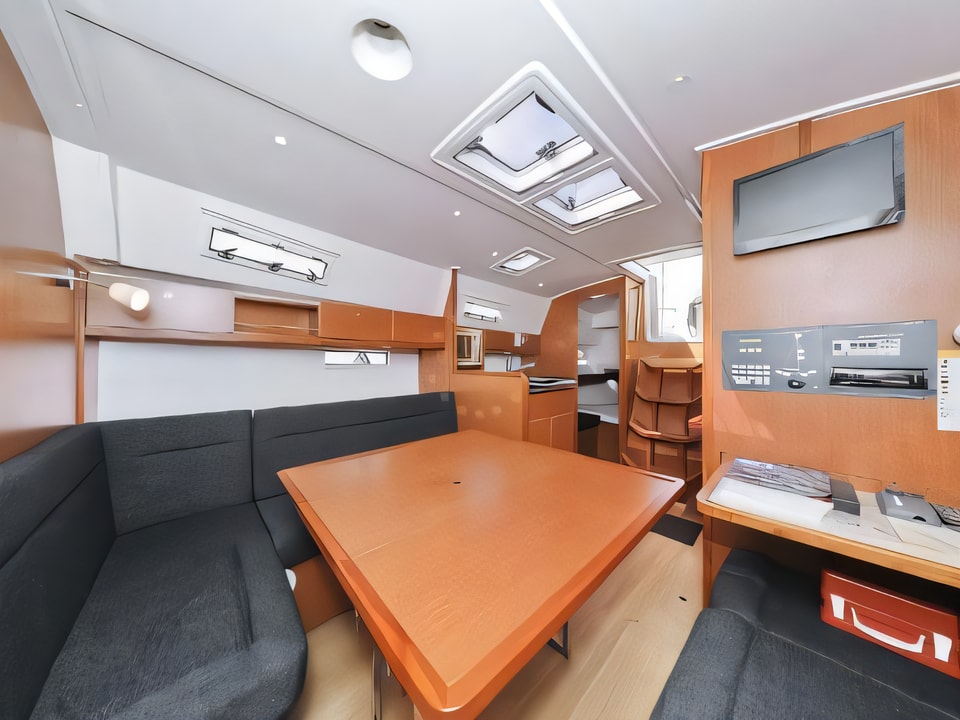 Interior of Bavaria 36 Cruiser sail boat with 3 cabins Croatia yacht charter