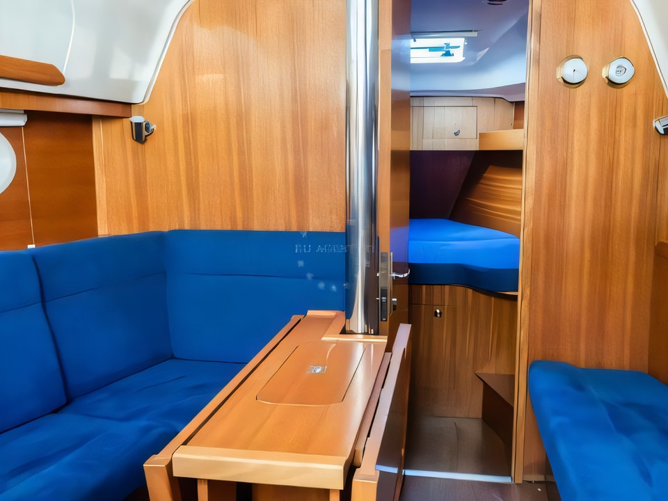 Interior of Elan 344 Impression sail boat with 3 cabins Croatia yacht charter