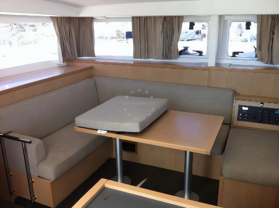 Interior of Lagoon 400 S2 catamaran with 6 cabins Croatia yacht charter