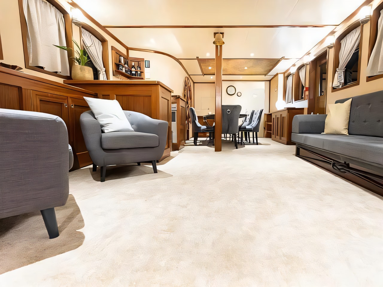 Layout of Gulet Gallant motoryacht with 5 cabins Croatia yacht charter
