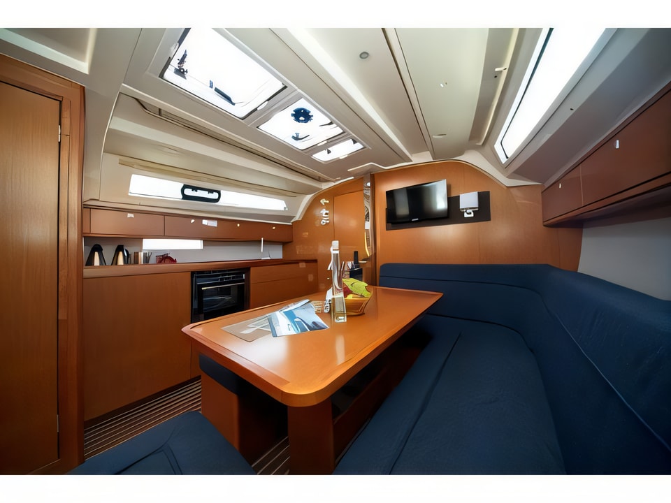 Interior of Bavaria Cruiser 41 sail boat with 3 cabins Croatia yacht charter