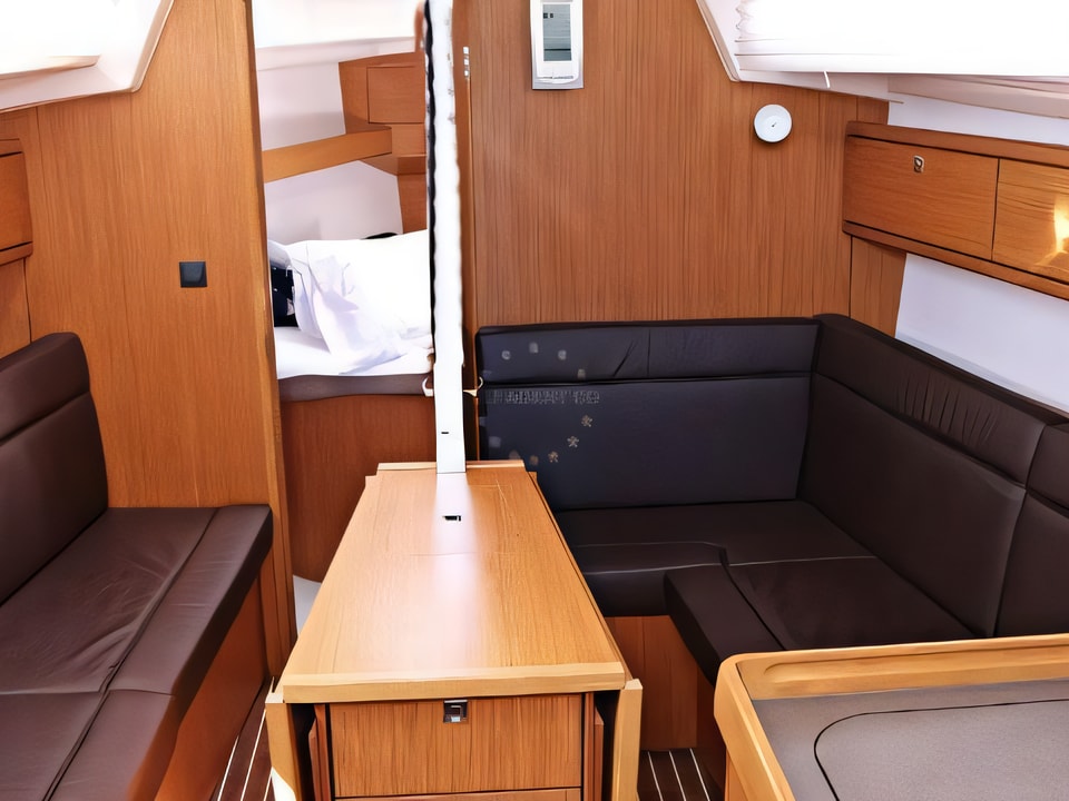 Interior of BAVARIA C 33 sail boat with 2 cabins Croatia yacht charter
