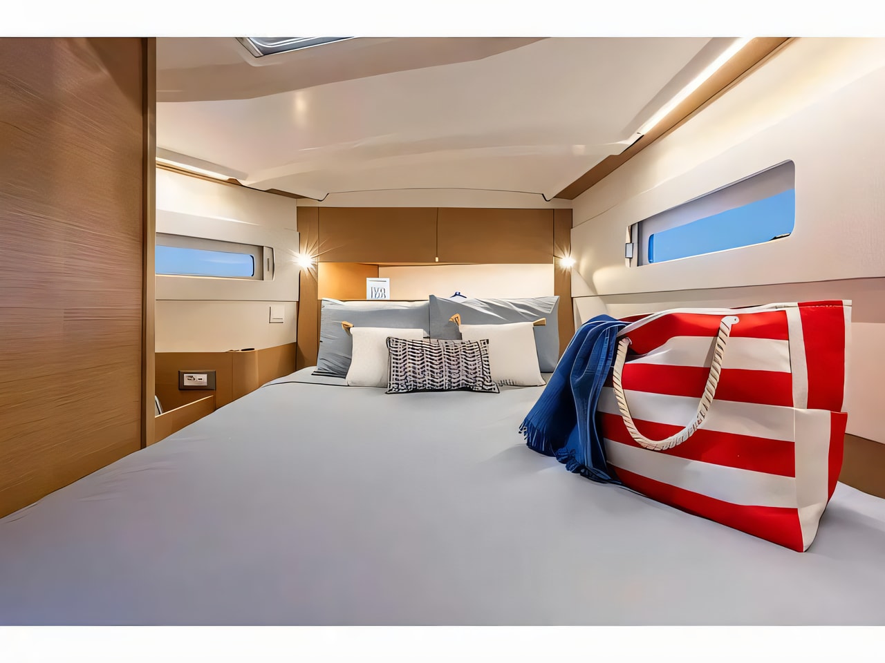 Layout of Sun Odyssey 415 sail boat with 3 cabins Croatia yacht charter
