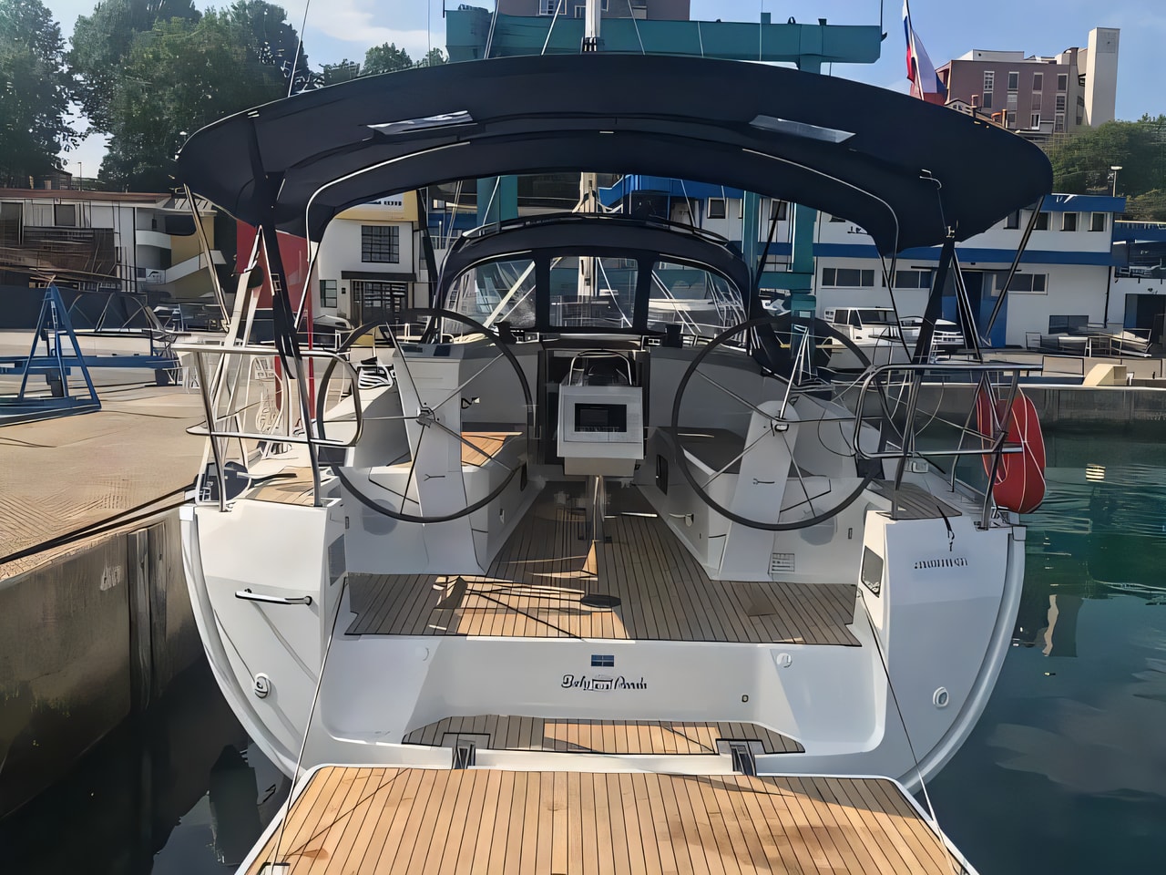 Interior of Bavaria Cruiser 37 sail boat with 3 cabins Croatia yacht charter