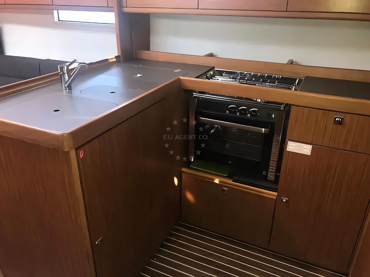 Layout of Bavaria Cruiser 37 sail boat with 3 cabins Croatia yacht charter