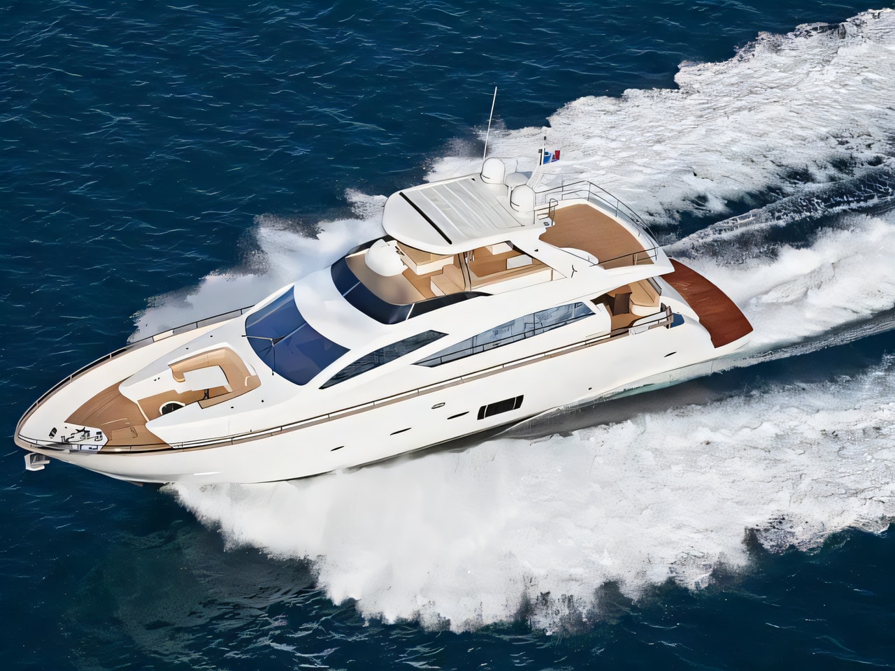 Exterior overview of Abacus 78 Fly motoryacht for charter from Seget Donji Marina Baotic in the Split sailing area Croatia