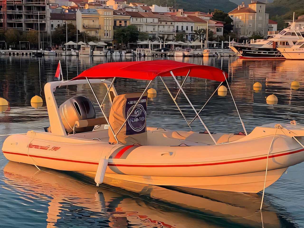 Interior of Barracuda 590 motor boat with 0 cabins Croatia yacht charter