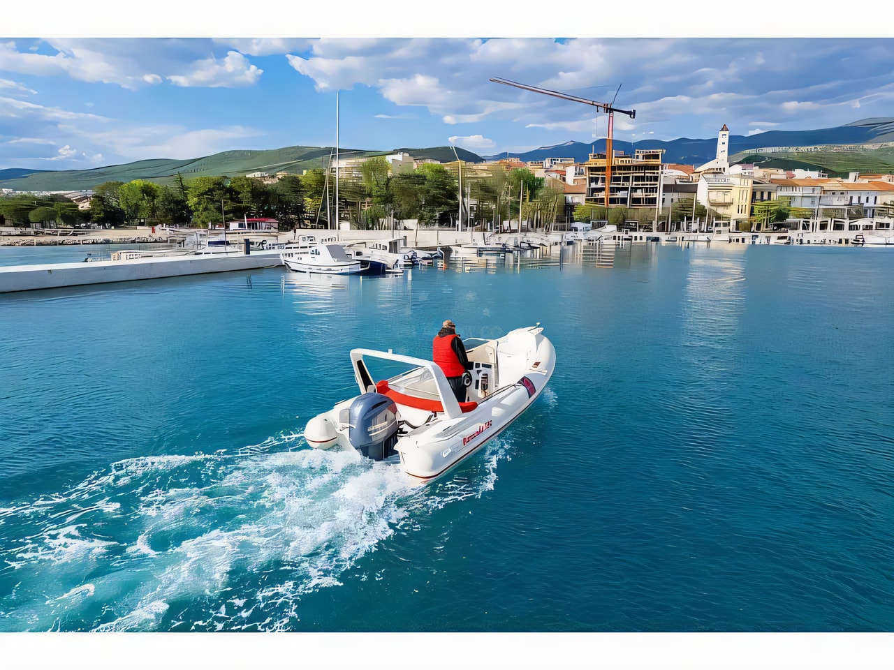 Layout of Barracuda 590 motor boat with 0 cabins Croatia yacht charter