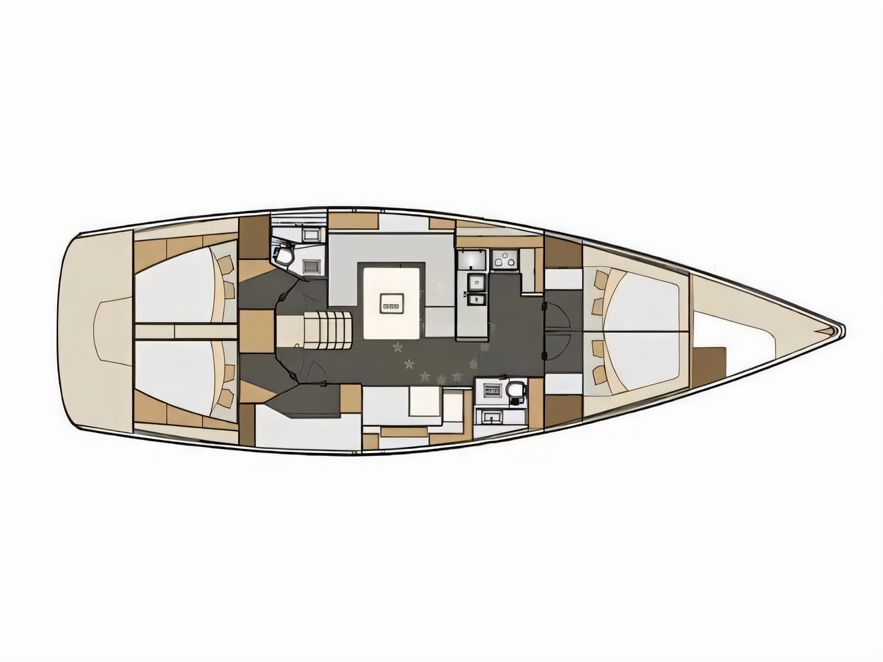 Elan 50 Impression 5 Cabins sailing yacht for charter in Dubrovnik / Montenegro