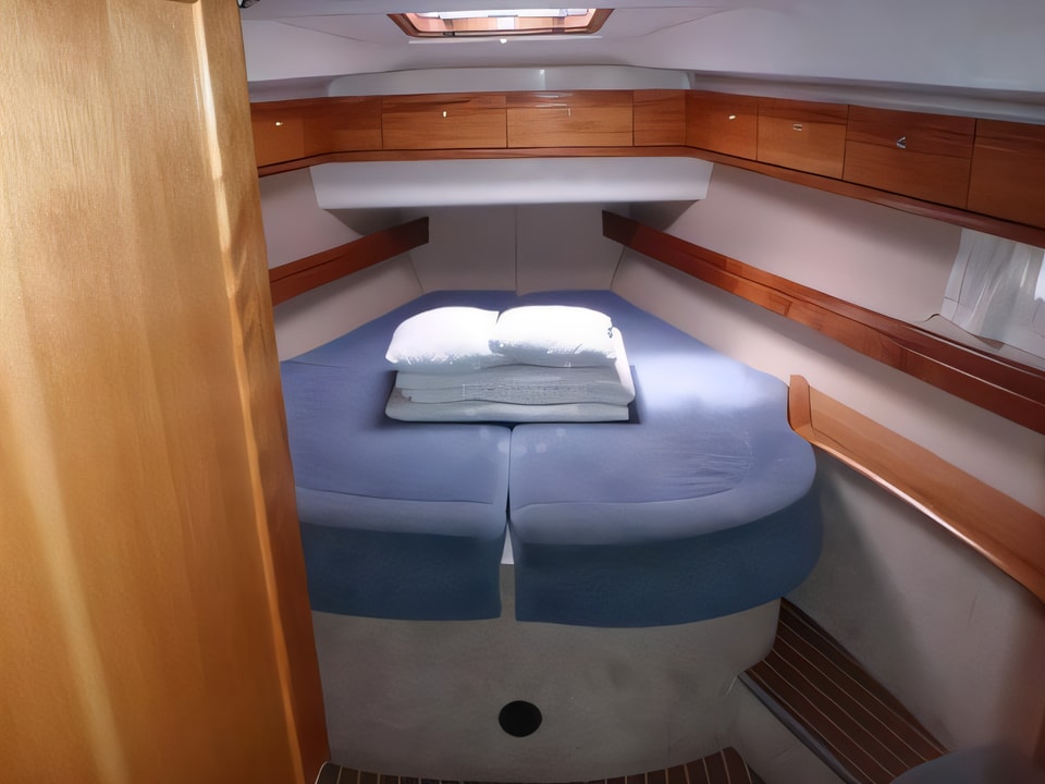 Interior of Bavaria 46 Cruiser sail boat with 4 cabins Croatia yacht charter