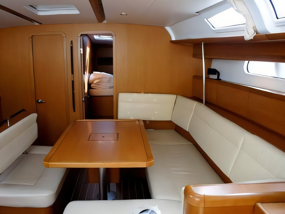 Interior of Sun Odyssey 49i sail boat with 4 cabins Croatia yacht charter