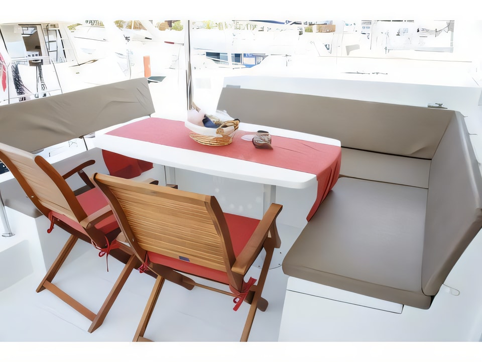 Interior of Lagoon 52-4 catamaran with 4 cabins Croatia yacht charter