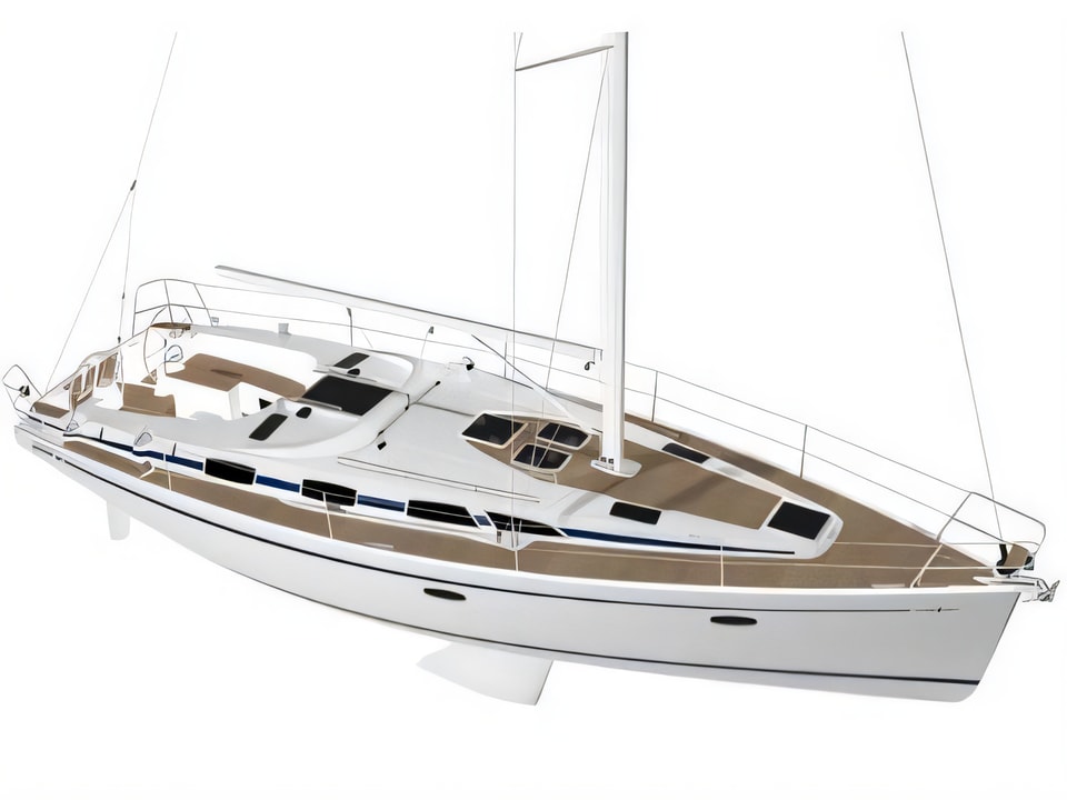 Exterior overview of Bavaria Cruiser 40 sail boat for charter from Zadar Marina Zadar in the Zadar sailing area Croatia