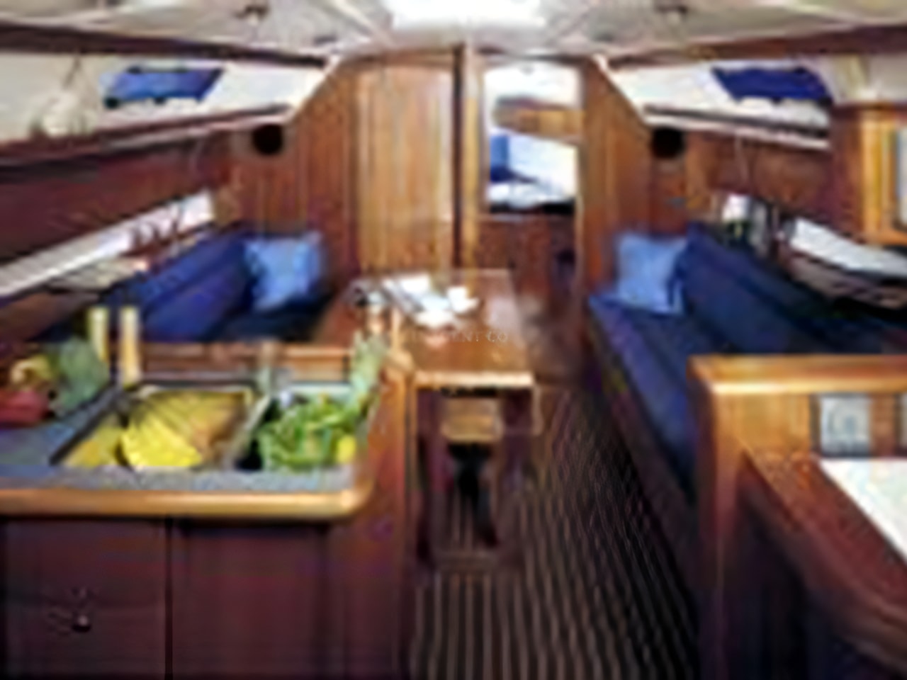 Layout of Bavaria Cruiser 36 sail boat with 3 cabins Croatia yacht charter