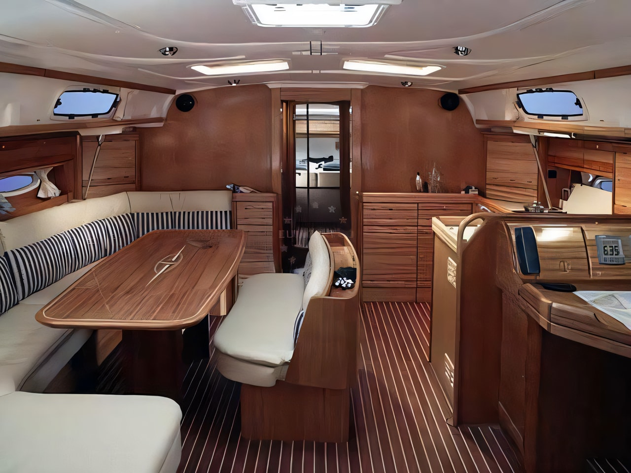 Bavaria 50 Cruiser yacht layout 5 cabins Croatia charter