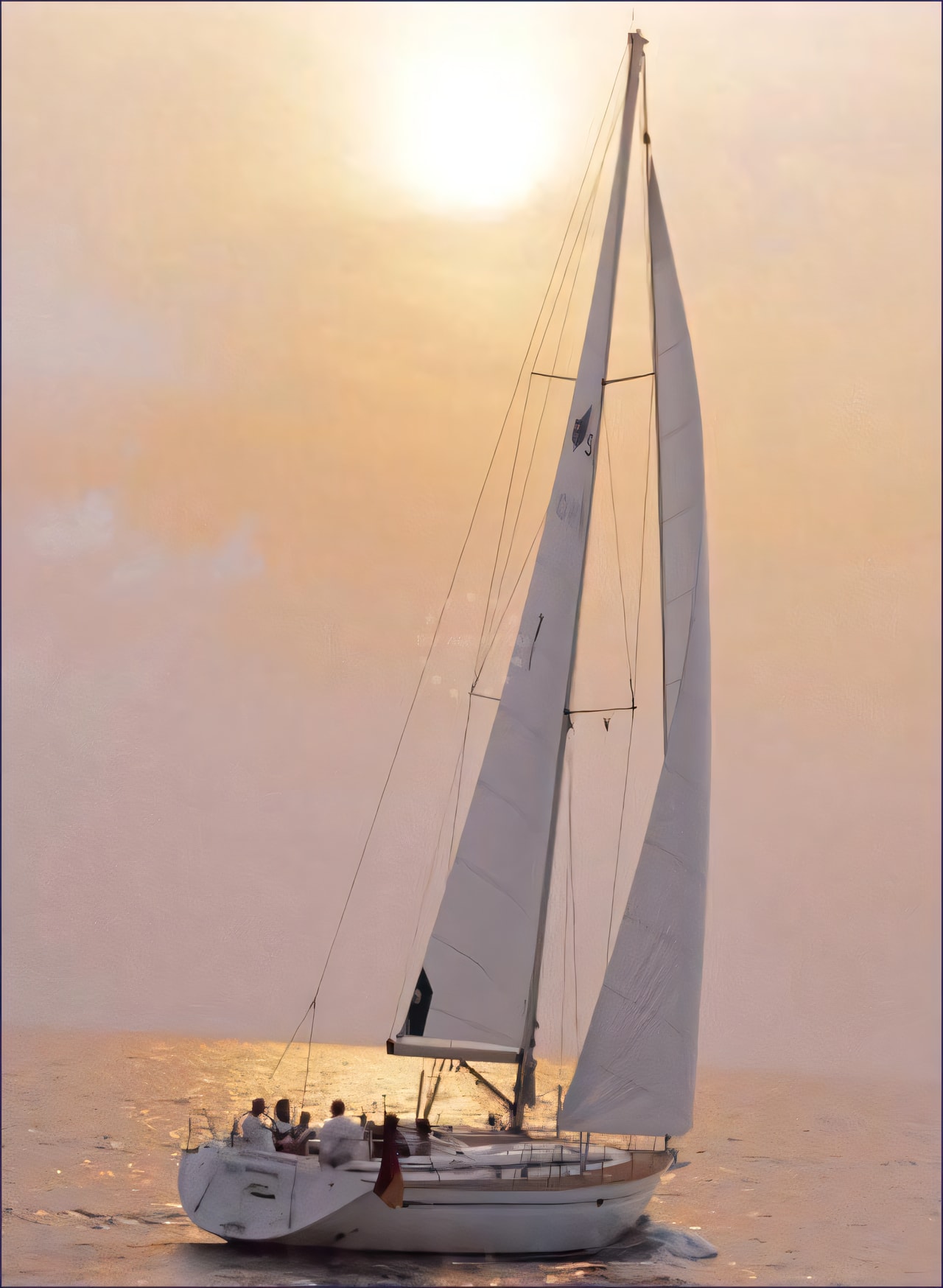 Exterior overview of Bavaria 50 sail boat for charter from Zadar Marina Zadar in the Zadar sailing area Croatia
