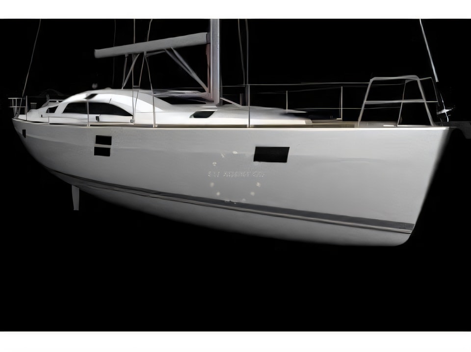 Exterior overview of Elan Impression 45.1 sail boat for charter from Zadar Marina Zadar in the Zadar sailing area Croatia