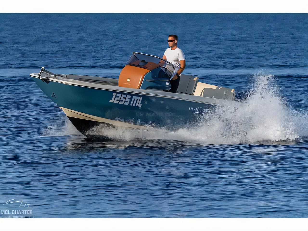 Exterior overview of Invictus FX 200 motor boat for charter from Mali Losinj in the Istria / Kvarner sailing area Croatia