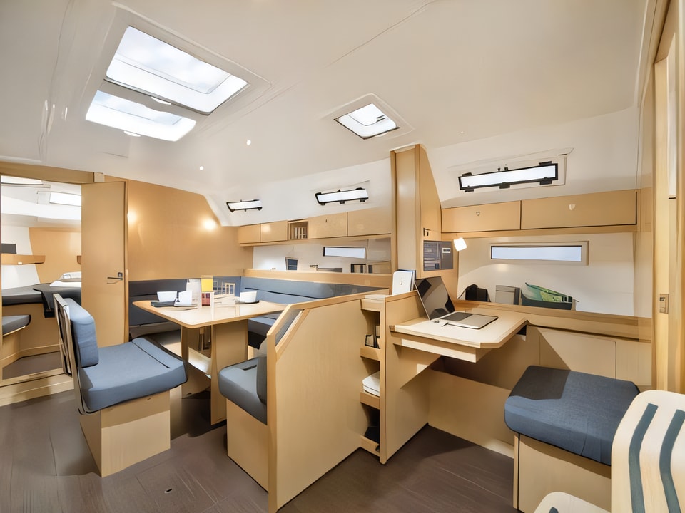 Interior of Bavaria 40 BT '12 sail boat with 3 cabins Croatia yacht charter