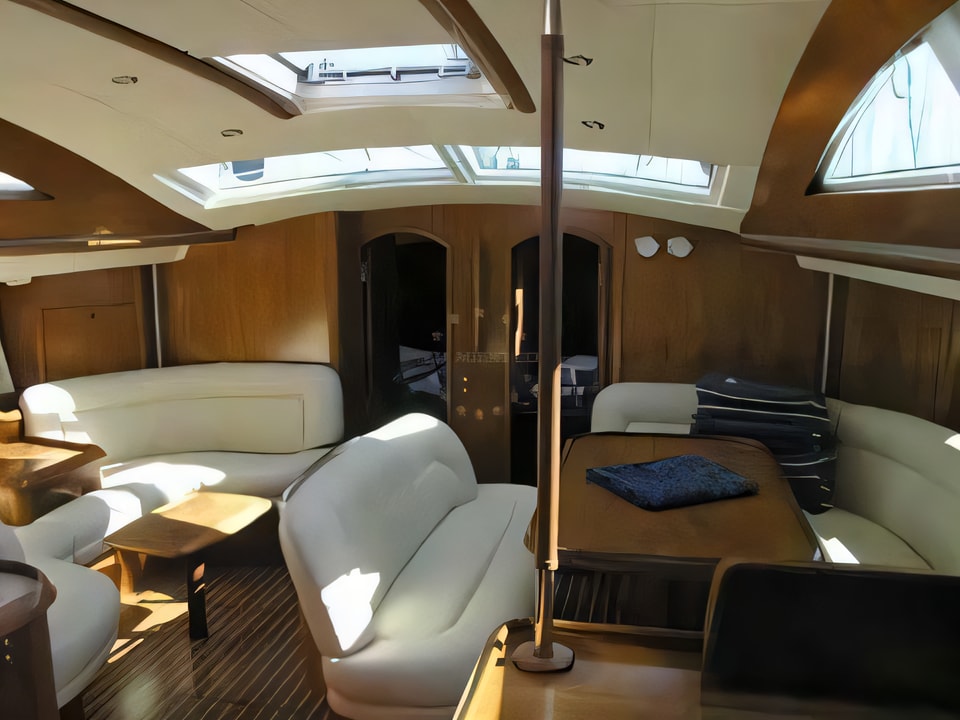 Interior of Sun Odyssey 54DS sail boat with 5 cabins Croatia yacht charter