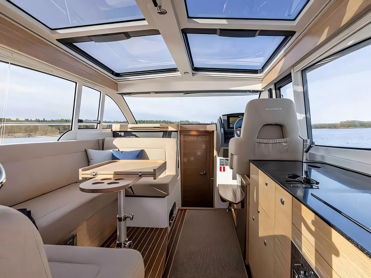 Nimbus 365 Coupe yacht layout 2 cabins Croatia charter