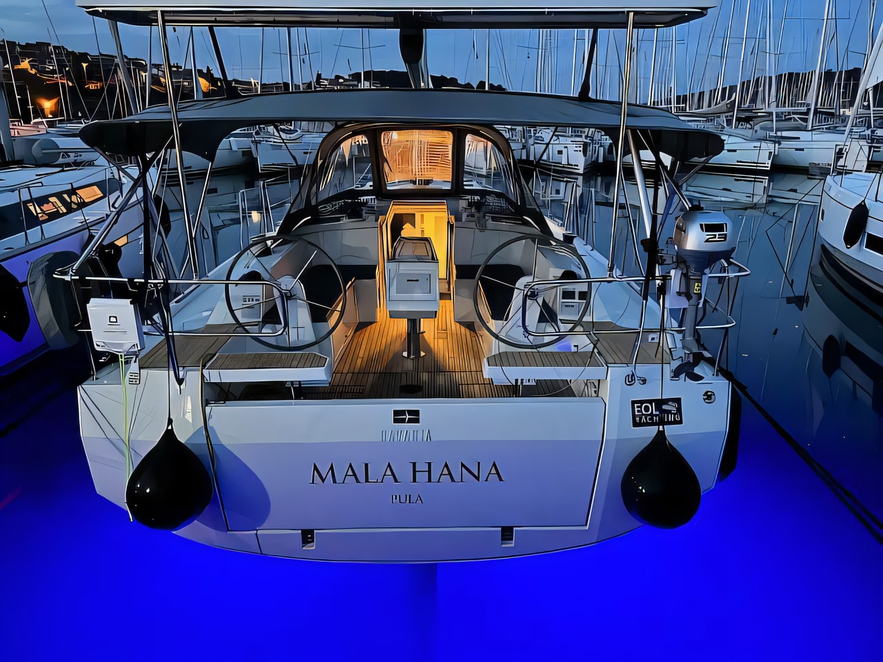 Bavaria C38 sailing yacht for charter from Pula / Tehnomont Marina Veruda Istria / Kvarner sailing area Croatia