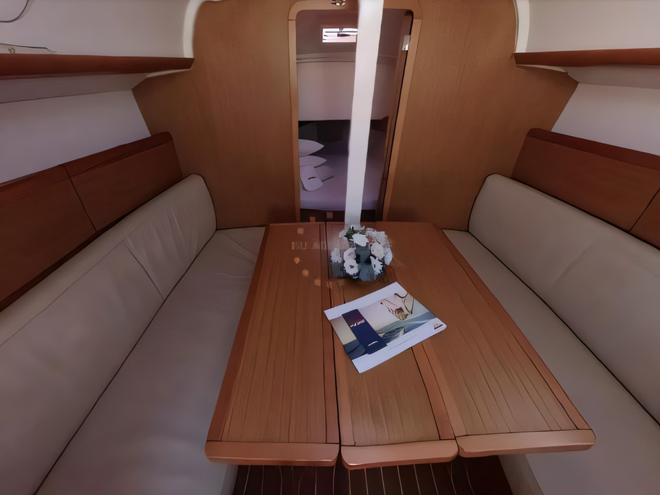 Interior of Sun Odyssey 30i sail boat with 2 cabins Croatia yacht charter