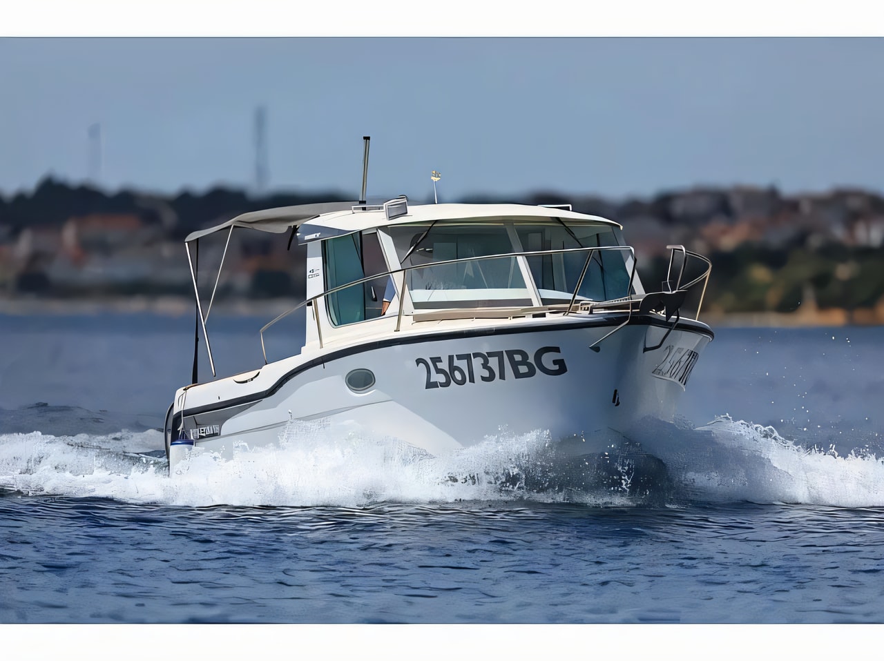 Ocqueteau Timonier 715 Custom Refit motor boat for charter from Drage / Marina Drage Zadar sailing area Croatia