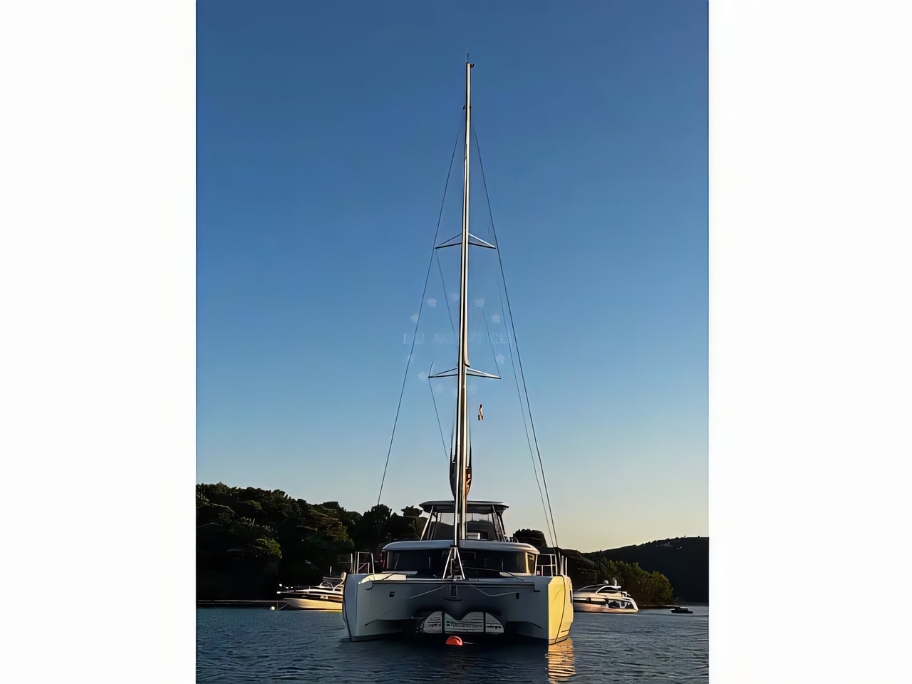 Exterior overview of Lagoon 46 - ELEGANCE LINE catamaran for charter from Sukosan Marina Dalmacija in the Zadar sailing area Croatia