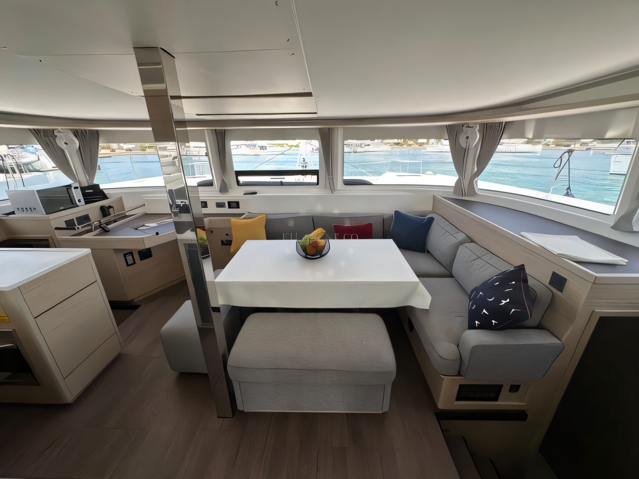 Layout of Lagoon 46 - ELEGANCE LINE catamaran with 5 cabins Croatia yacht charter