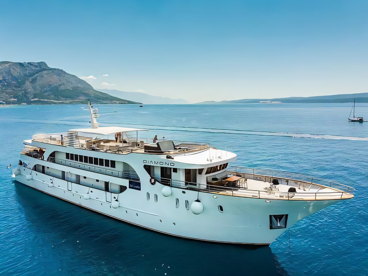 Exterior overview of Luxury Motor Yacht motoryacht for charter from Split Port in the Split sailing area Croatia