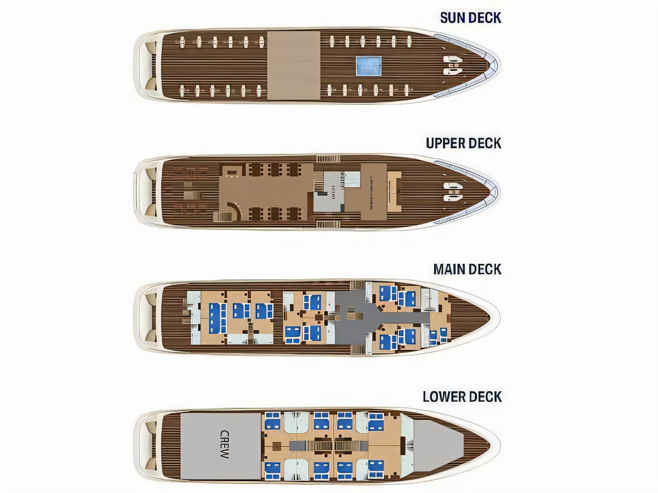 Interior of Luxury Motor Yacht motoryacht with 1 cabins Croatia yacht charter
