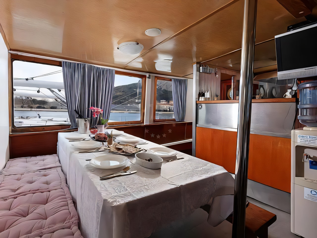 Layout of Gulet gulet or cruiser with 8 cabins Croatia yacht charter