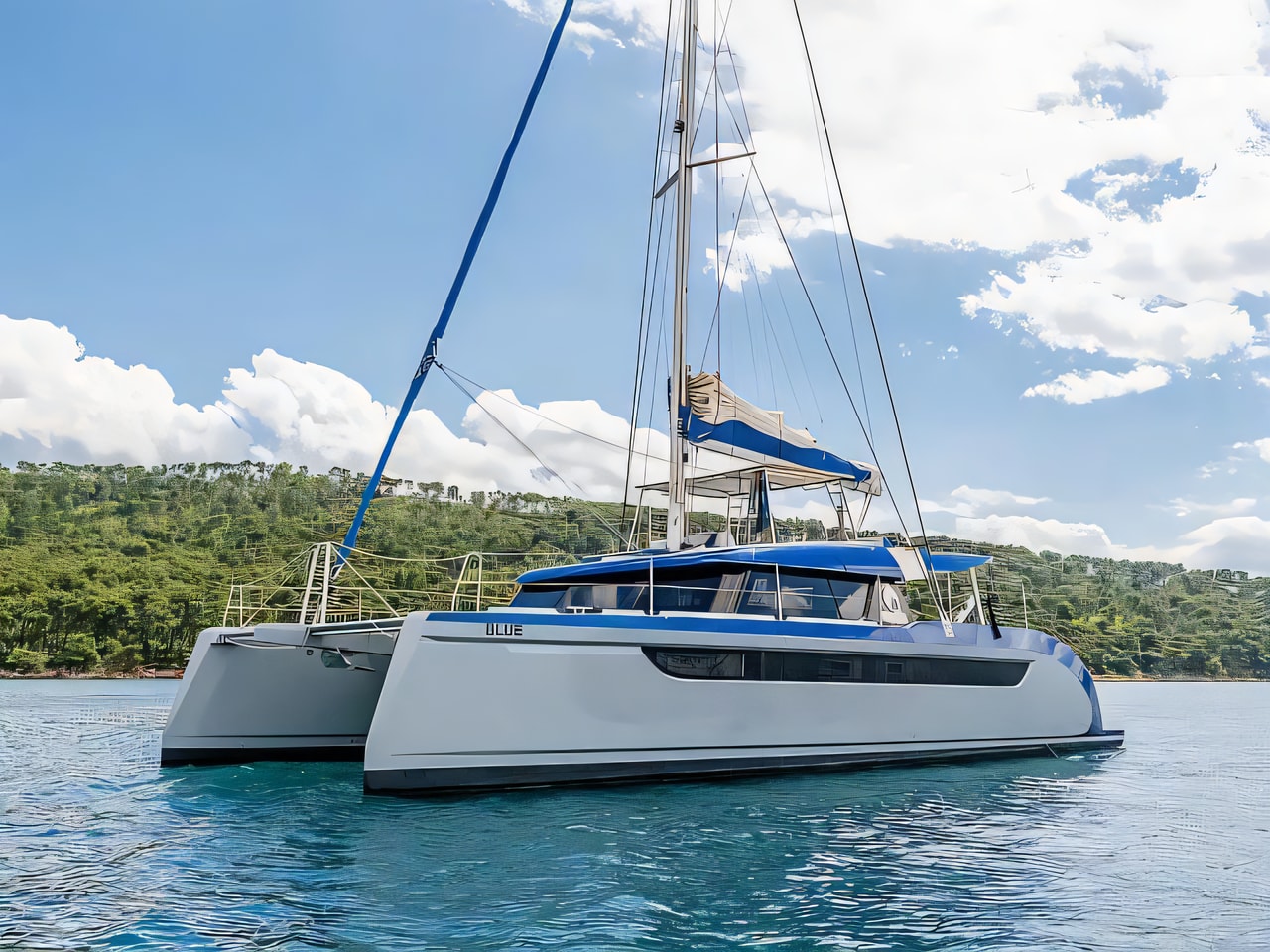 Luna 49 catamaran for charter from Split / MCI Marine Club International Split sailing area Croatia