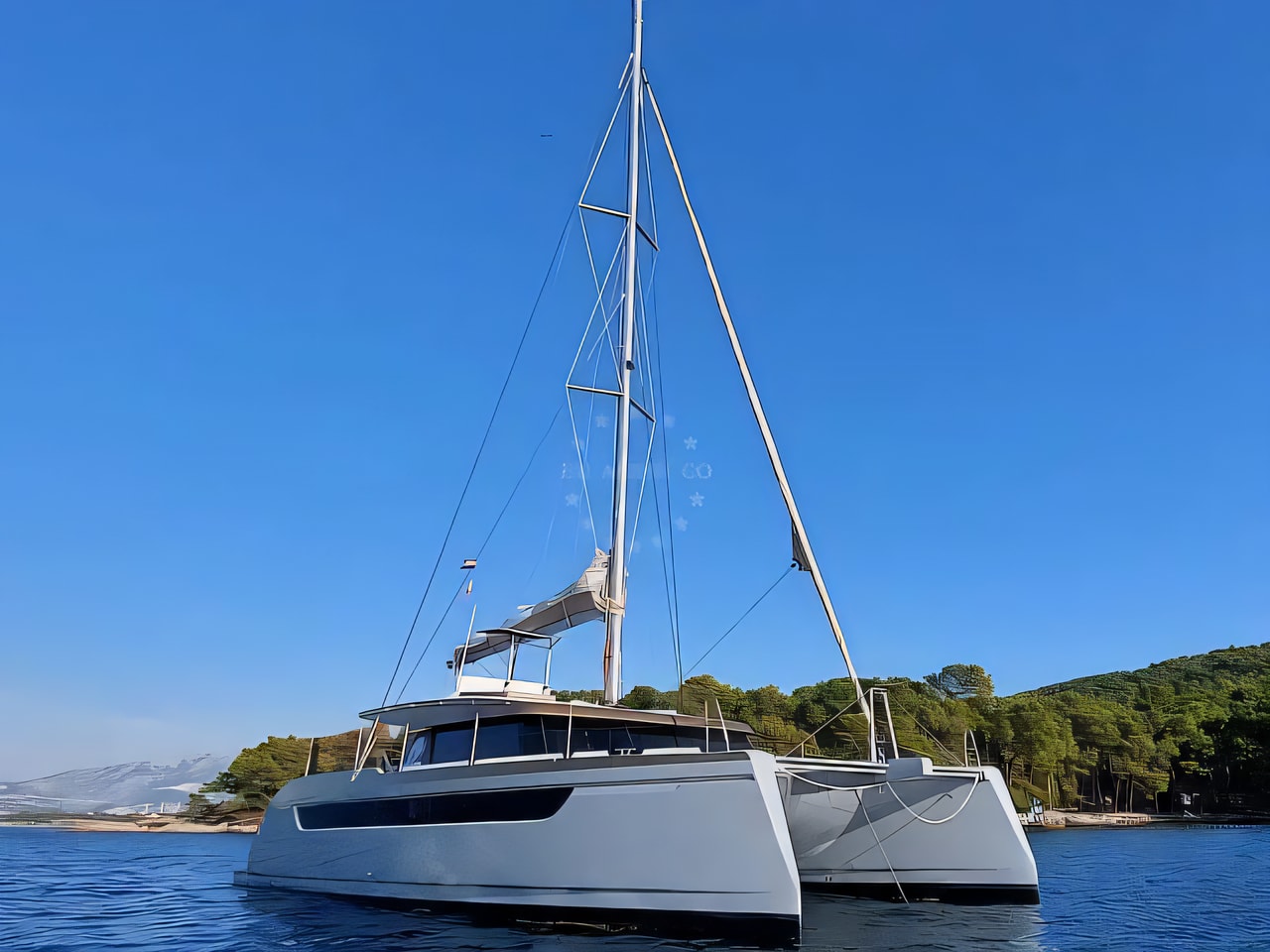 Luna 49 catamaran for charter from Split / MCI Marine Club International Split sailing area Croatia
