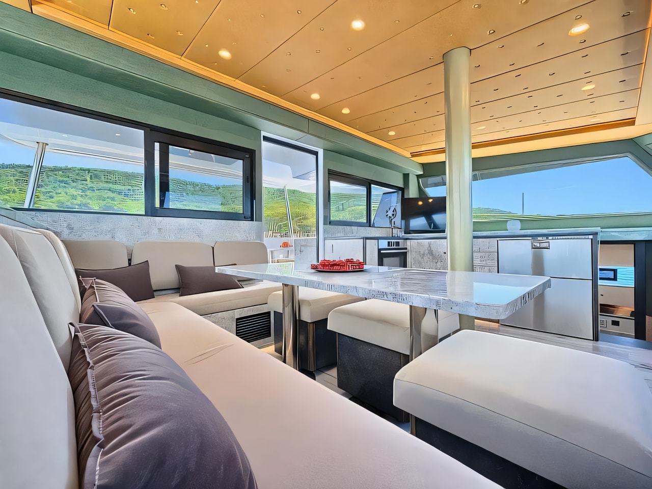 Luna 49 yacht layout 6 cabins Croatia charter