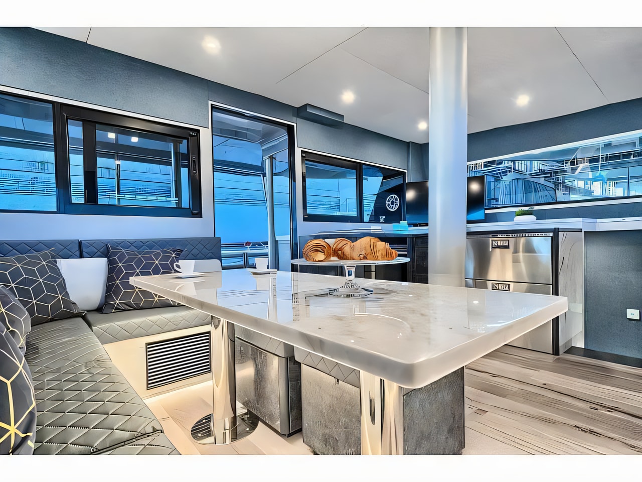 Luna 49 yacht layout 6 cabins Croatia charter