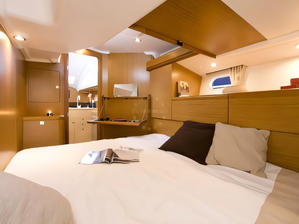 Interior of Sun Odyssey 50DS sail boat with 4 cabins Croatia yacht charter