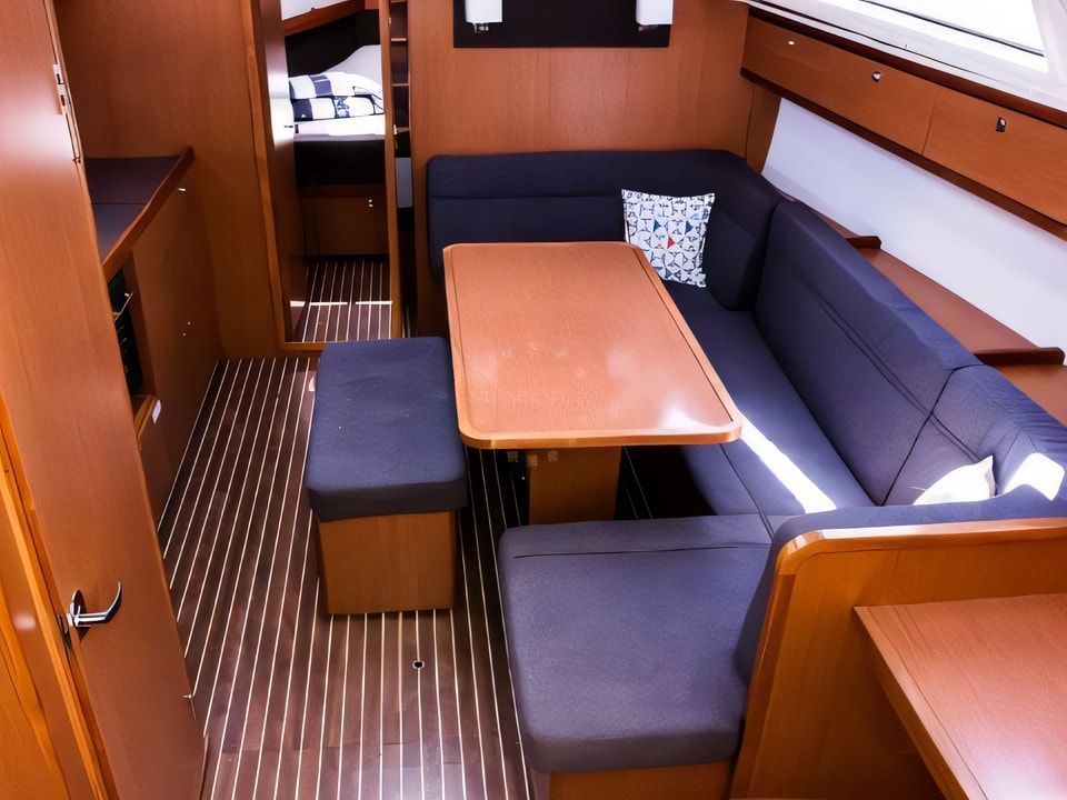 Interior of Bavaria Cruiser 41 sail boat with 3 cabins Croatia yacht charter